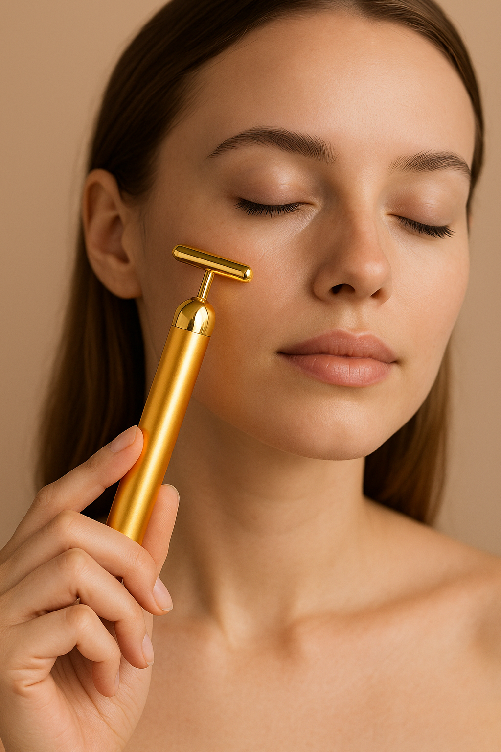 GoldenAura 24K Electric Facial Roller