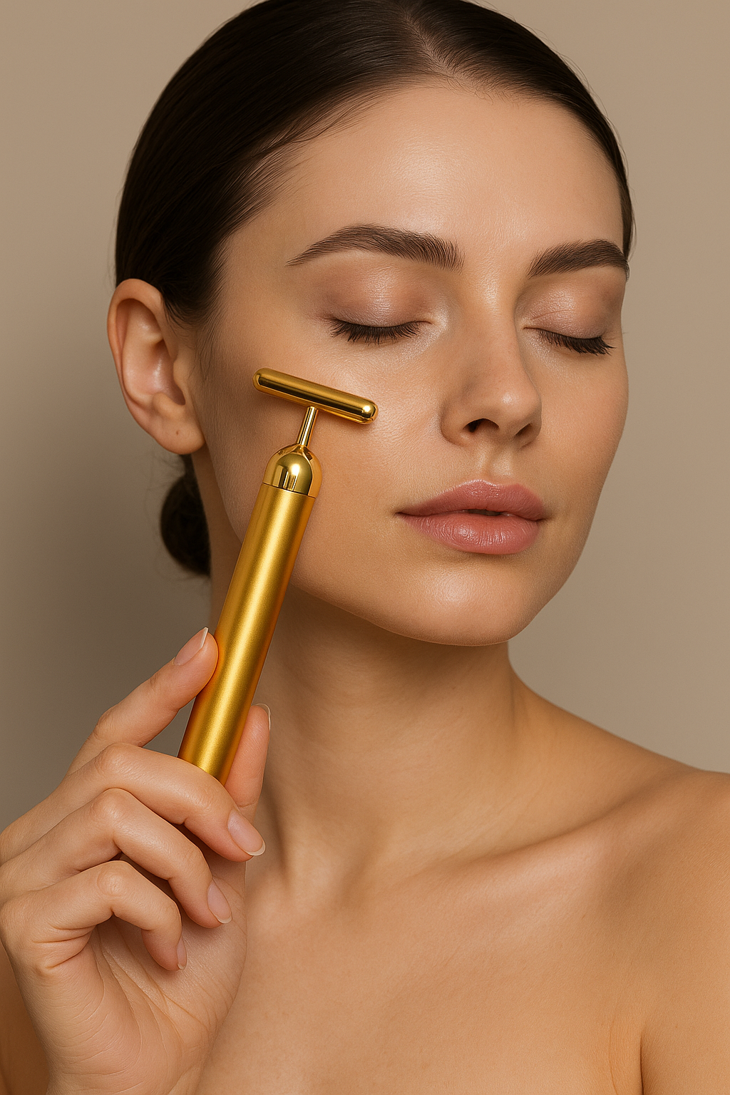 GoldenAura 24K Electric Facial Roller