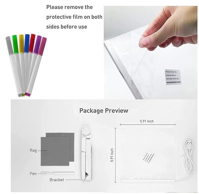 GLOW-UP MESSAGE BOARD! 💡 3D LED Crystal Writing Pad