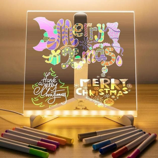 GLOW-UP MESSAGE BOARD! 💡 3D LED Crystal Writing Pad