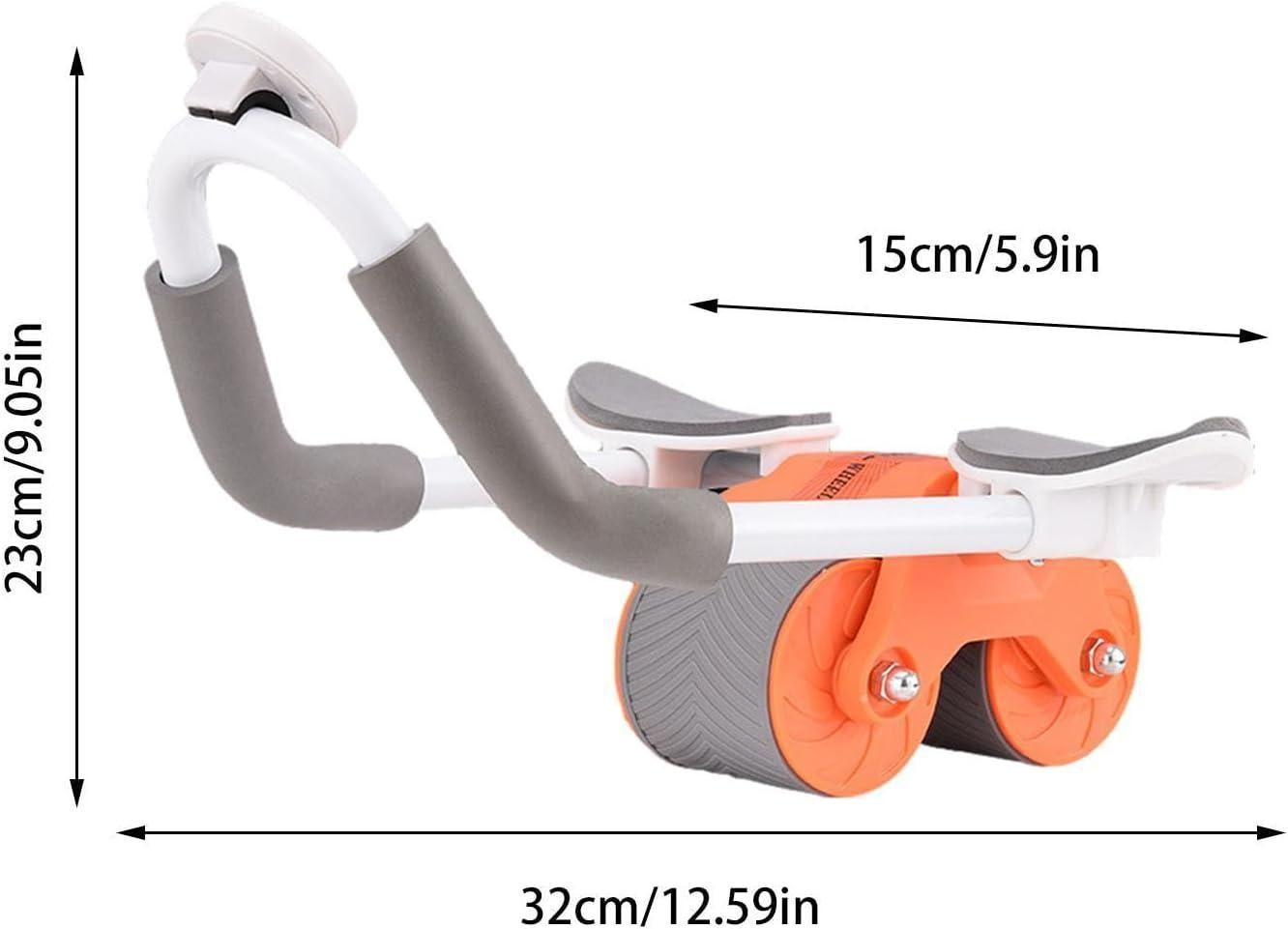 Abdominal Exercise Roller with Automatic Rebound