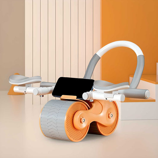 Abdominal Exercise Roller with Automatic Rebound