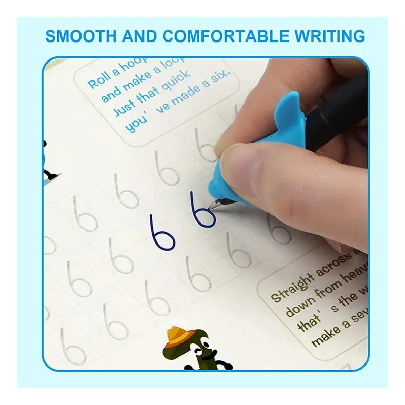 Sank Magic Practice Copybook For Kids (4 Book + 1 Pen + 10 Refill)