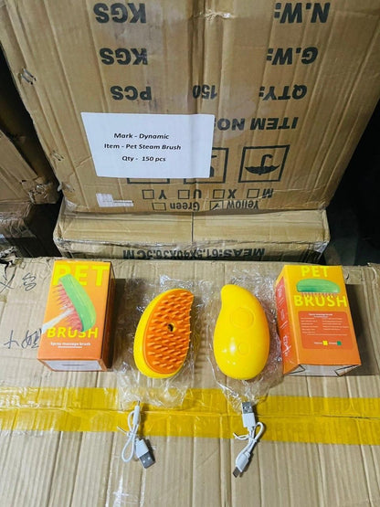 Steamy 3-in-1 Pet Hair Brush