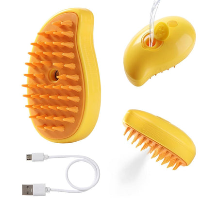 Steamy 3-in-1 Pet Hair Brush