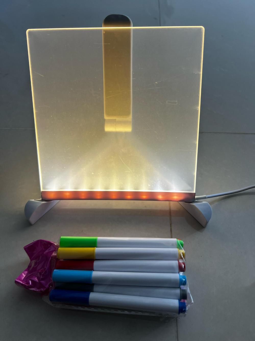GLOW-UP MESSAGE BOARD! 💡 3D LED Crystal Writing Pad