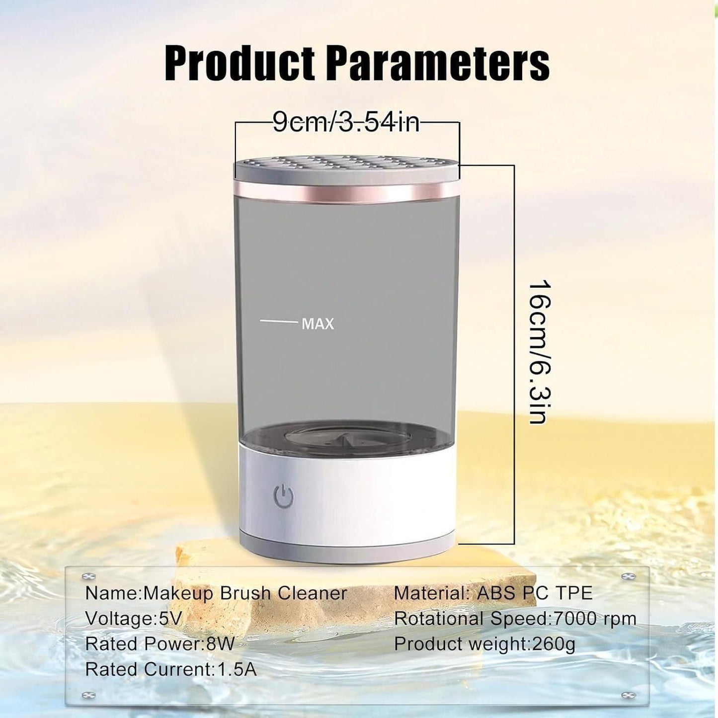 Serenique Electric Makeup Brush Cleaner