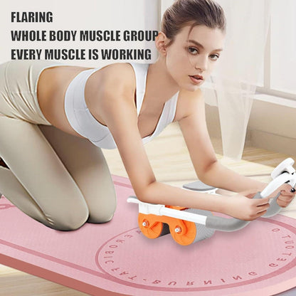 Abdominal Exercise Roller with Automatic Rebound