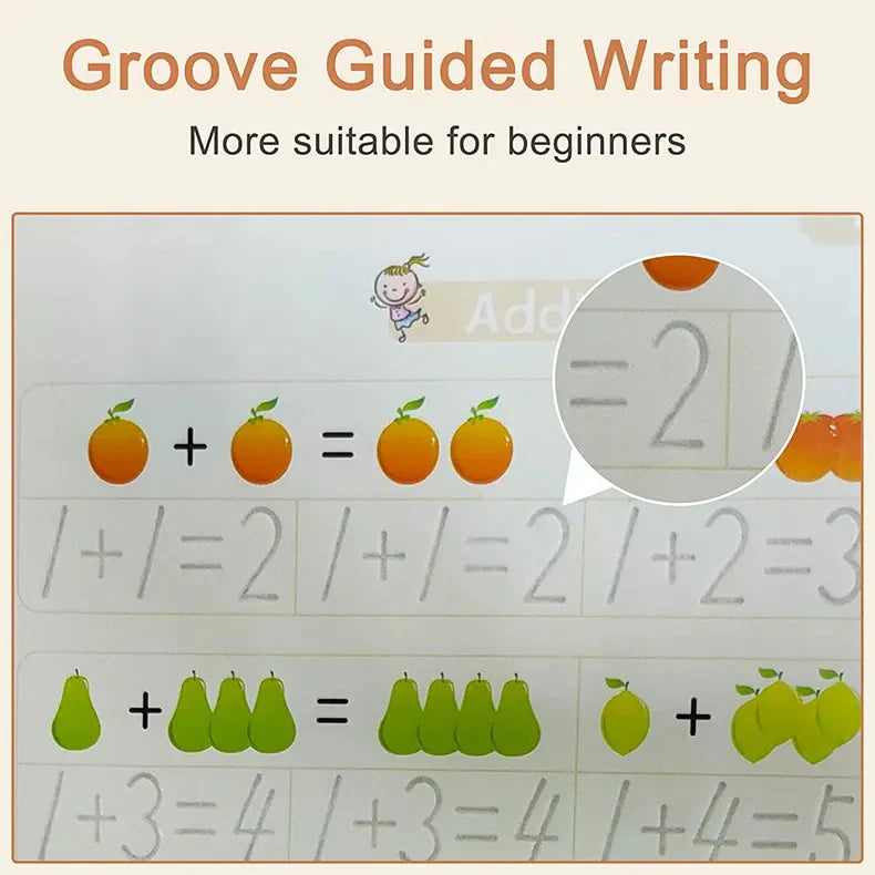 Sank Magic Practice Copybook For Kids (4 Book + 1 Pen + 10 Refill)